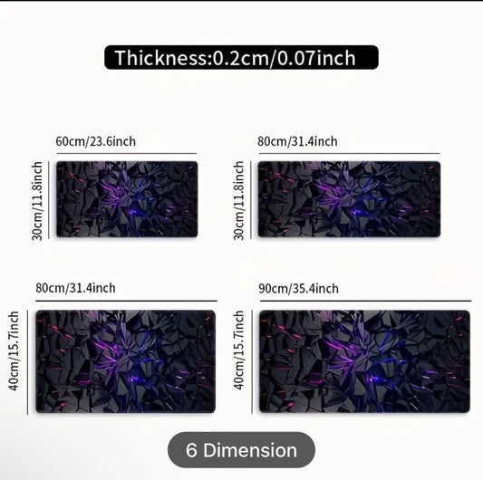 Tapis de souris gaming xxl futuriste