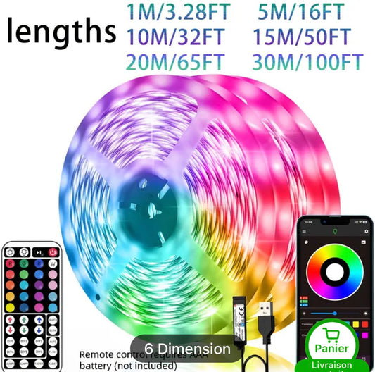 Led lumineuse rgb intelligente