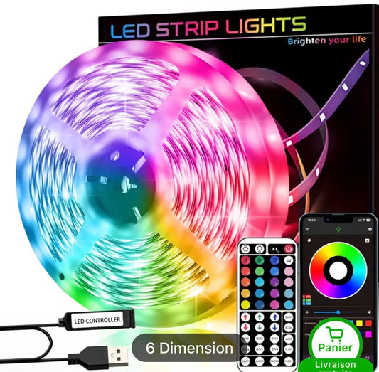 Led lumineuse rgb intelligente