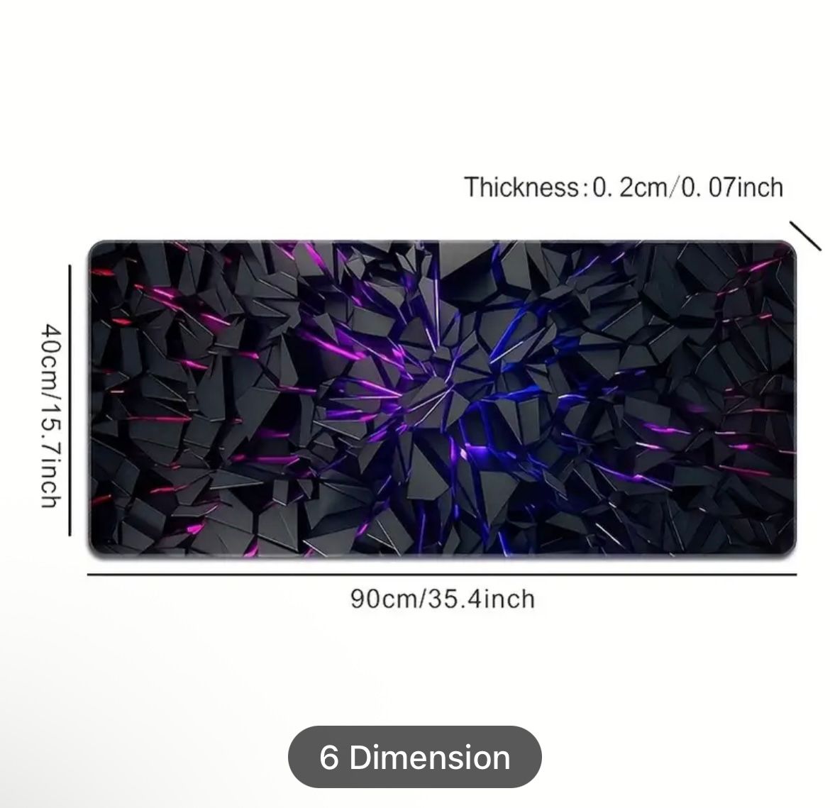 Tapis de souris gaming xxl futuriste